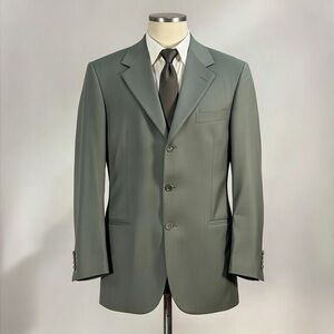 Banana Republic, 100% Wool, Made in Italy, Single Breasted Olive Blazer‎ | 46L